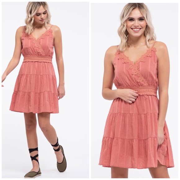 ShopGoGirl Dresses & Skirts - 🆕Boho tiered surplice front dress